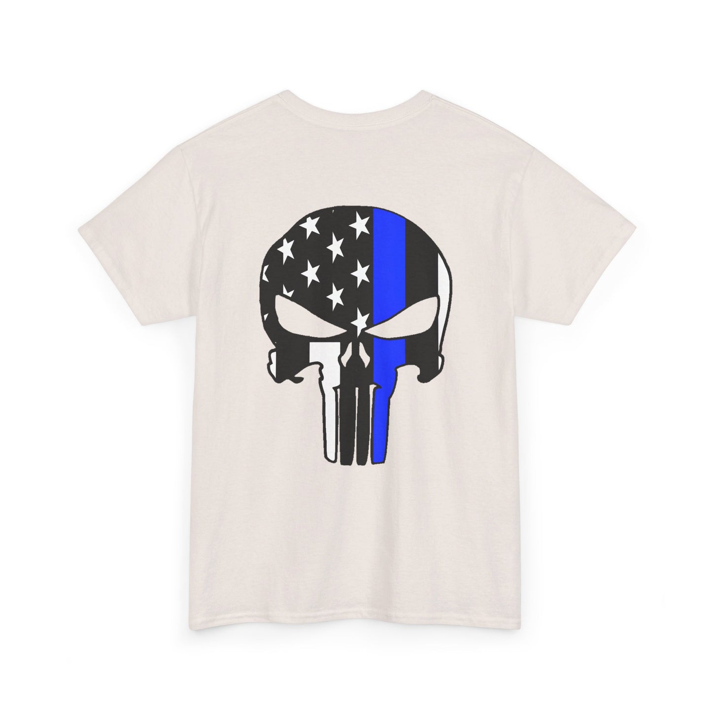 Blue Line Valor Skull Tee