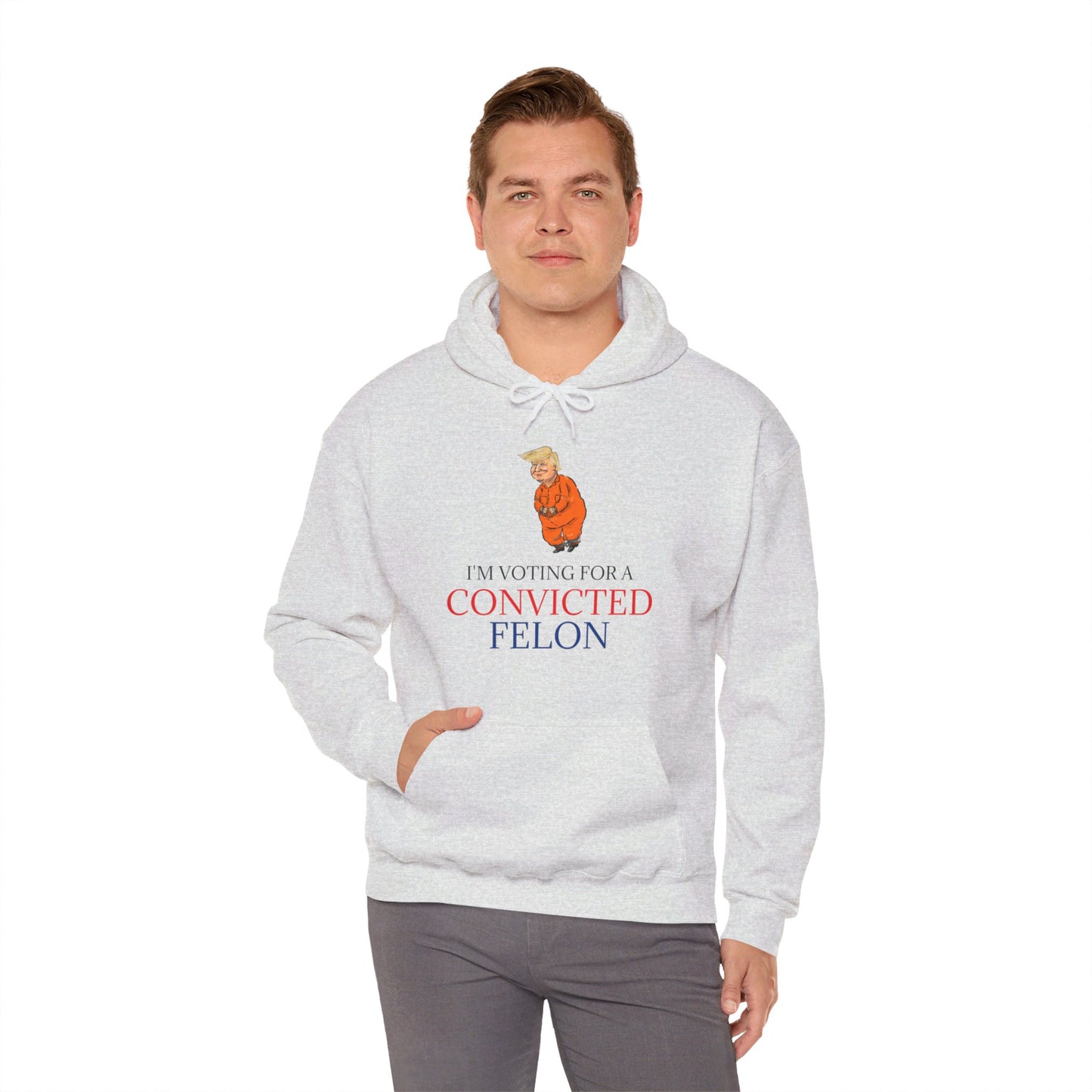 I'm Voting For a Convicted Felon Hoodie