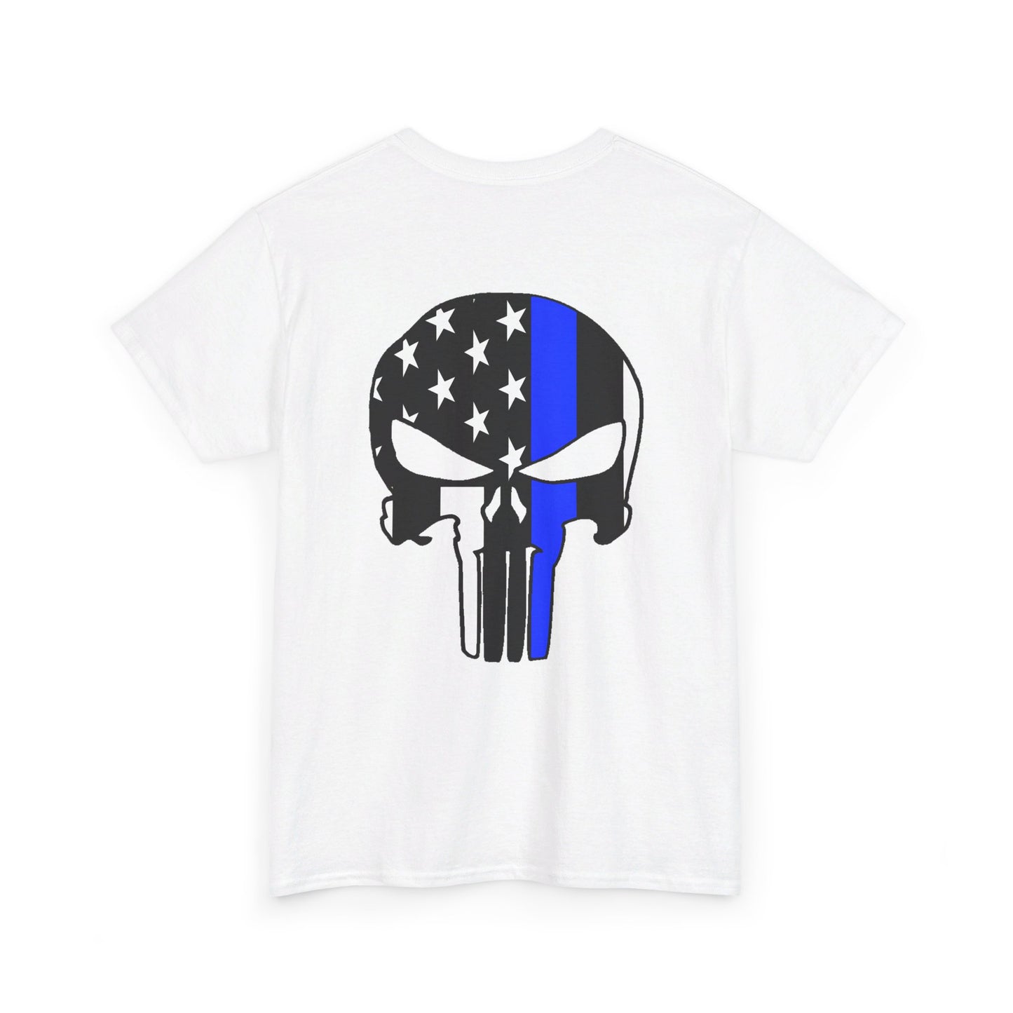 Blue Line Valor Skull Tee