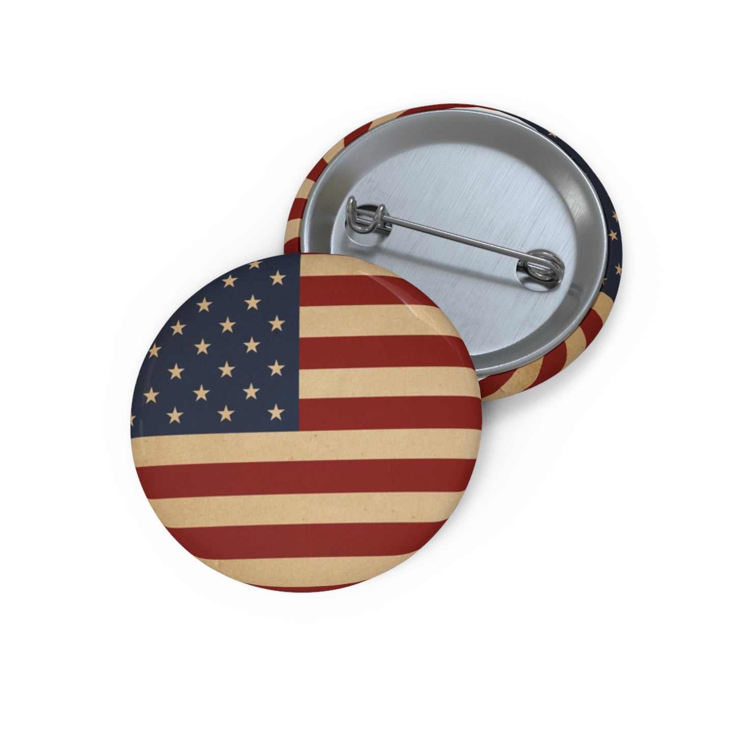 American Flag Pin Button