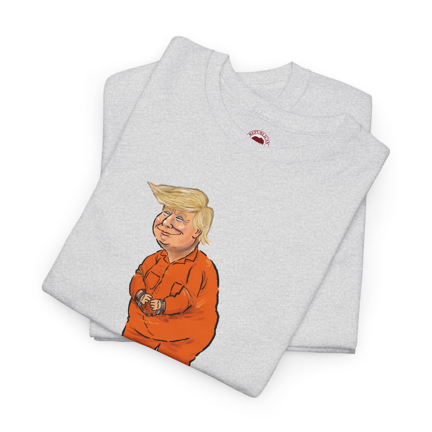 I'm Voting For a Convicted Felon Political Cartoon T-Shirt