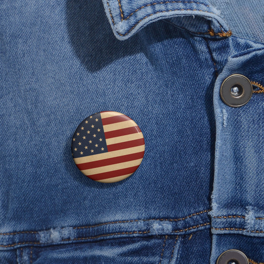 American Flag Pin Button