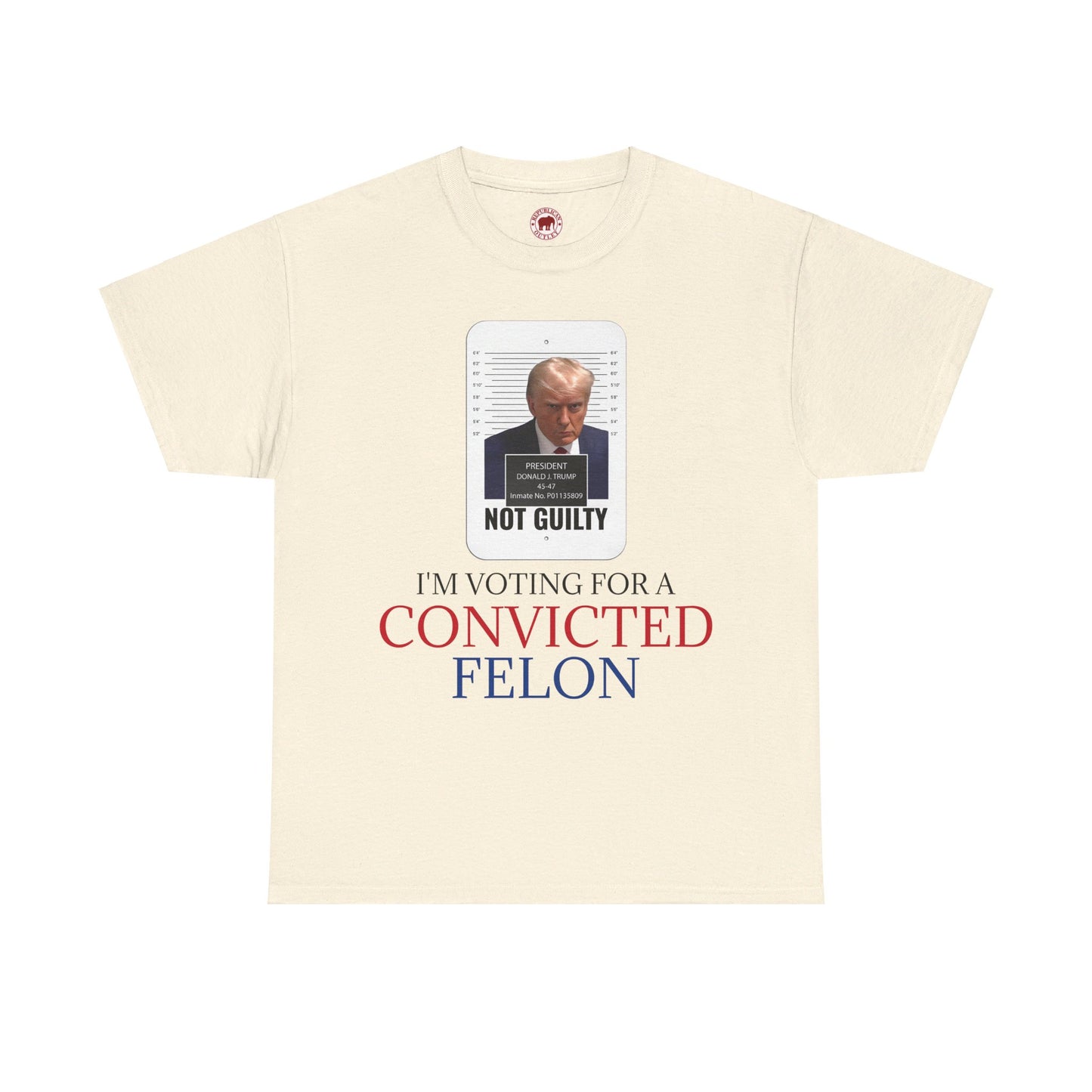 I'm Voting For a Convicted Felon Color T-Shirt