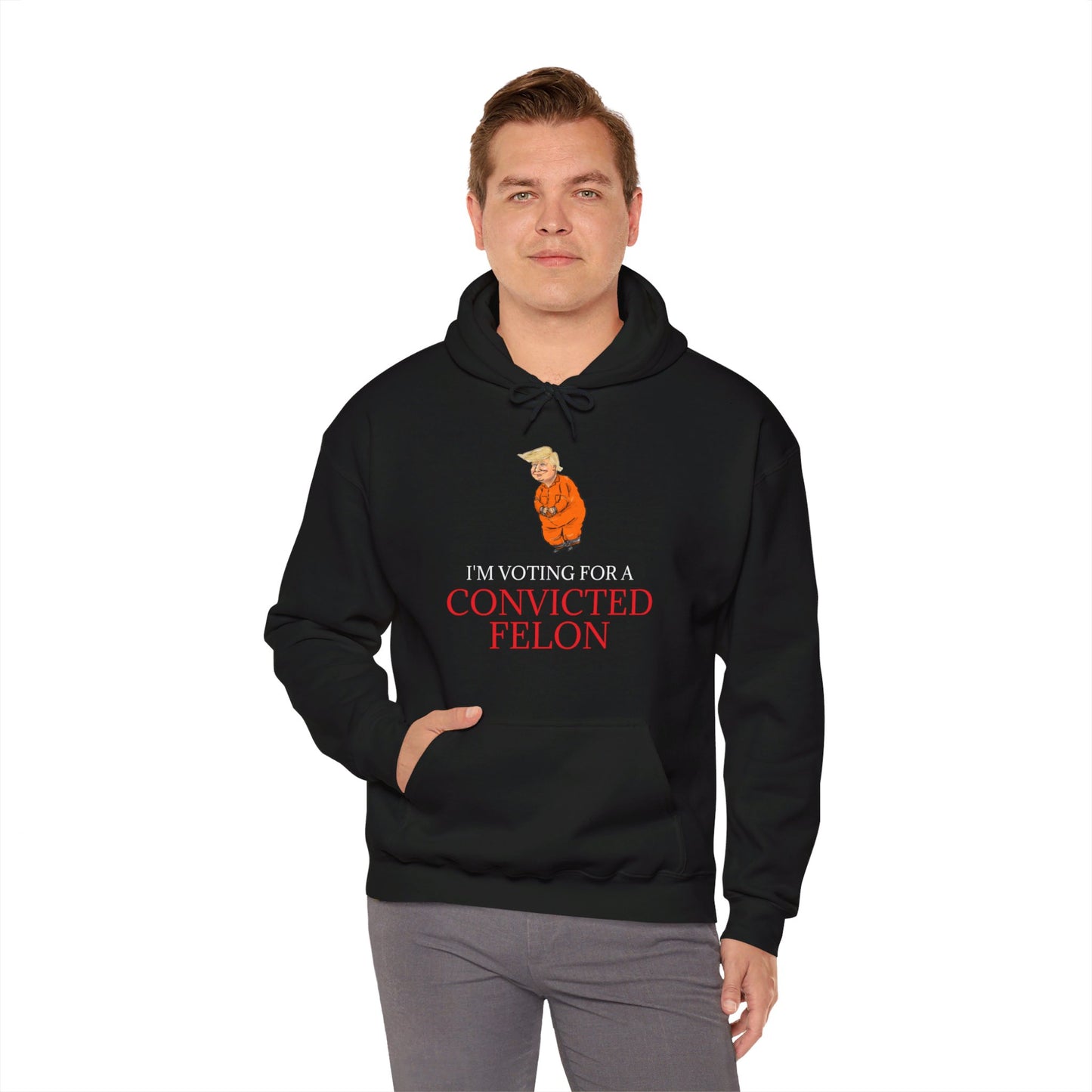 I'm Voting For a Convicted Felon Hoodie