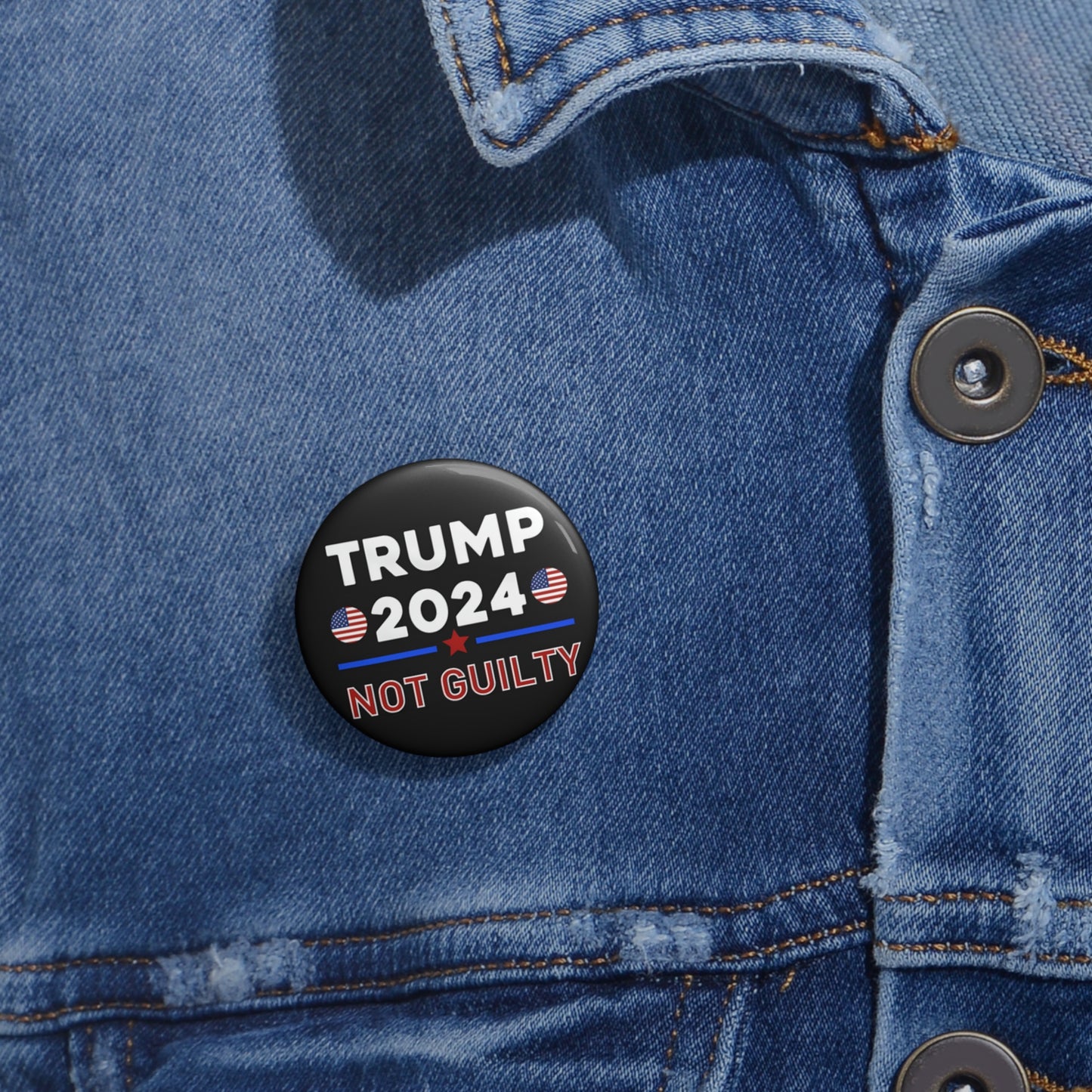 NOT GUILTY Pin Button