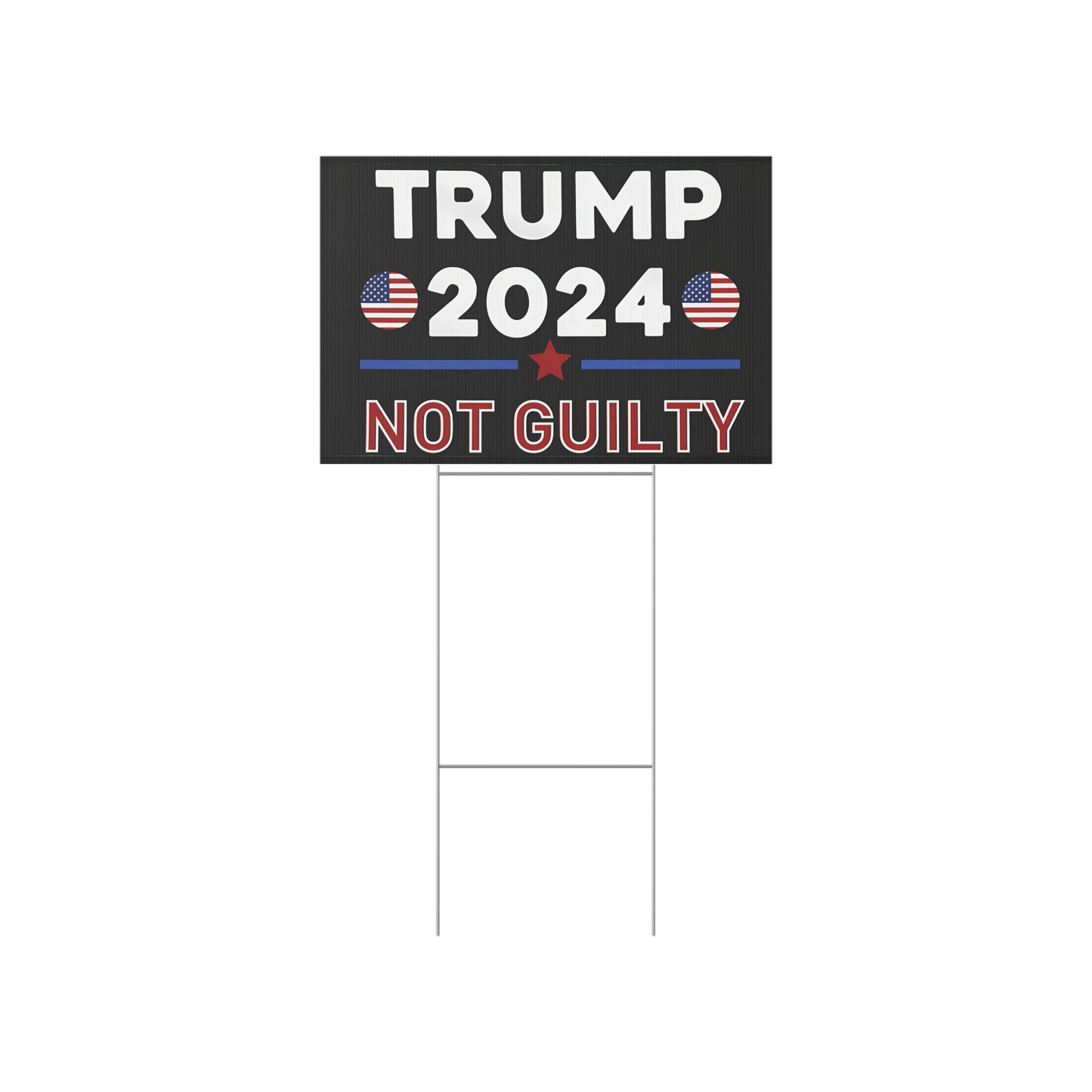 NOT GUILTY Lawn Sign