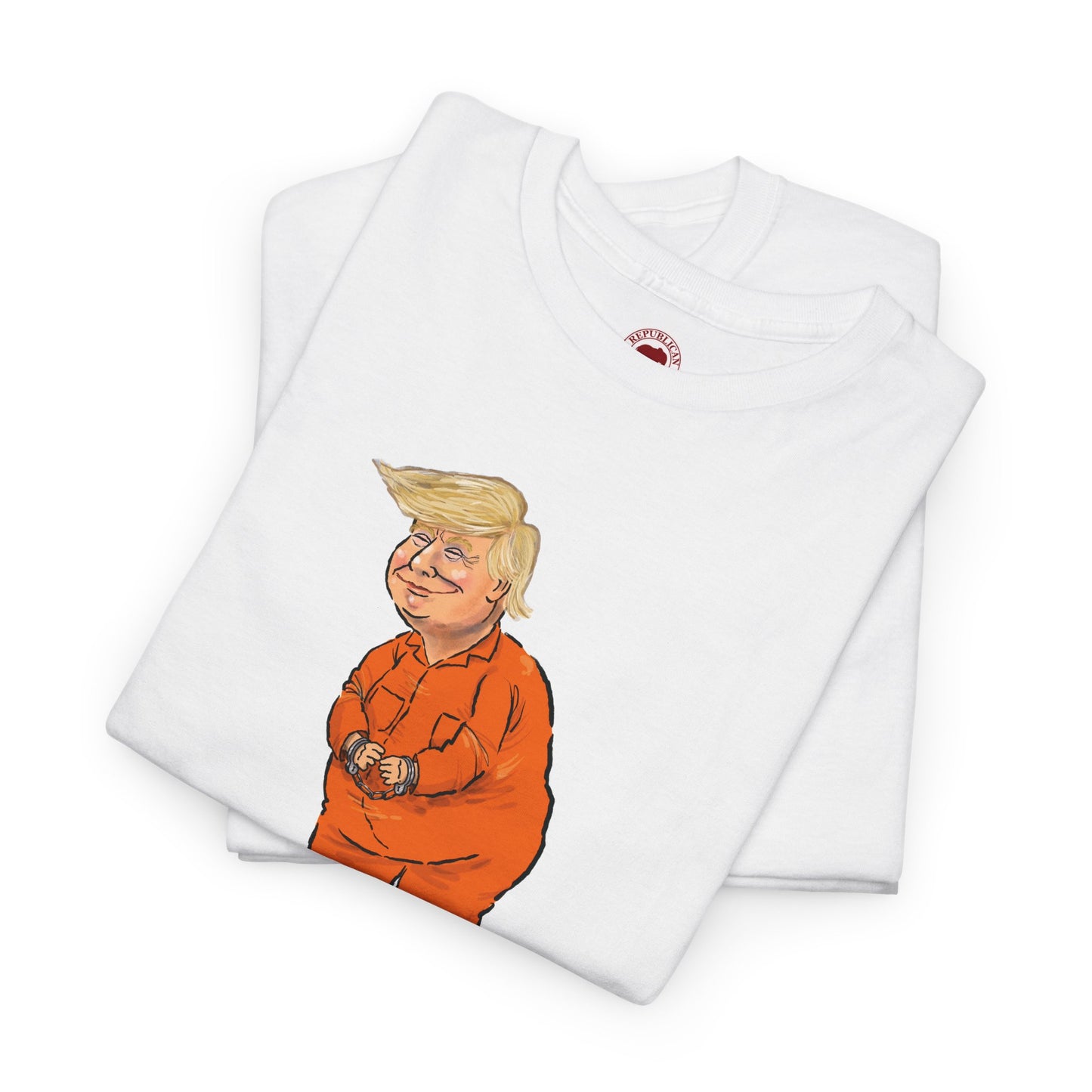 I'm Voting For a Convicted Felon Political Cartoon T-Shirt