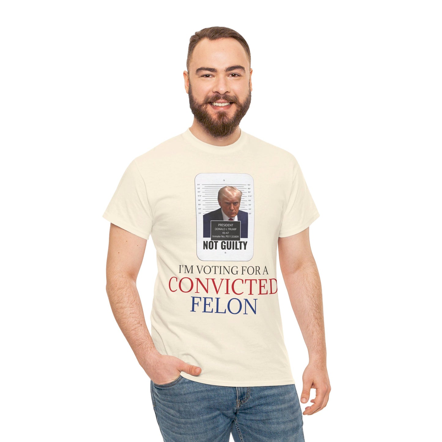 I'm Voting For a Convicted Felon Color T-Shirt