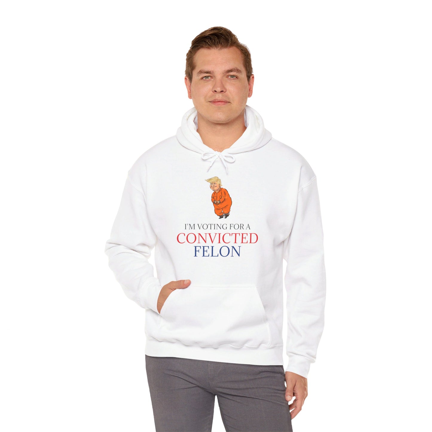 I'm Voting For a Convicted Felon Hoodie