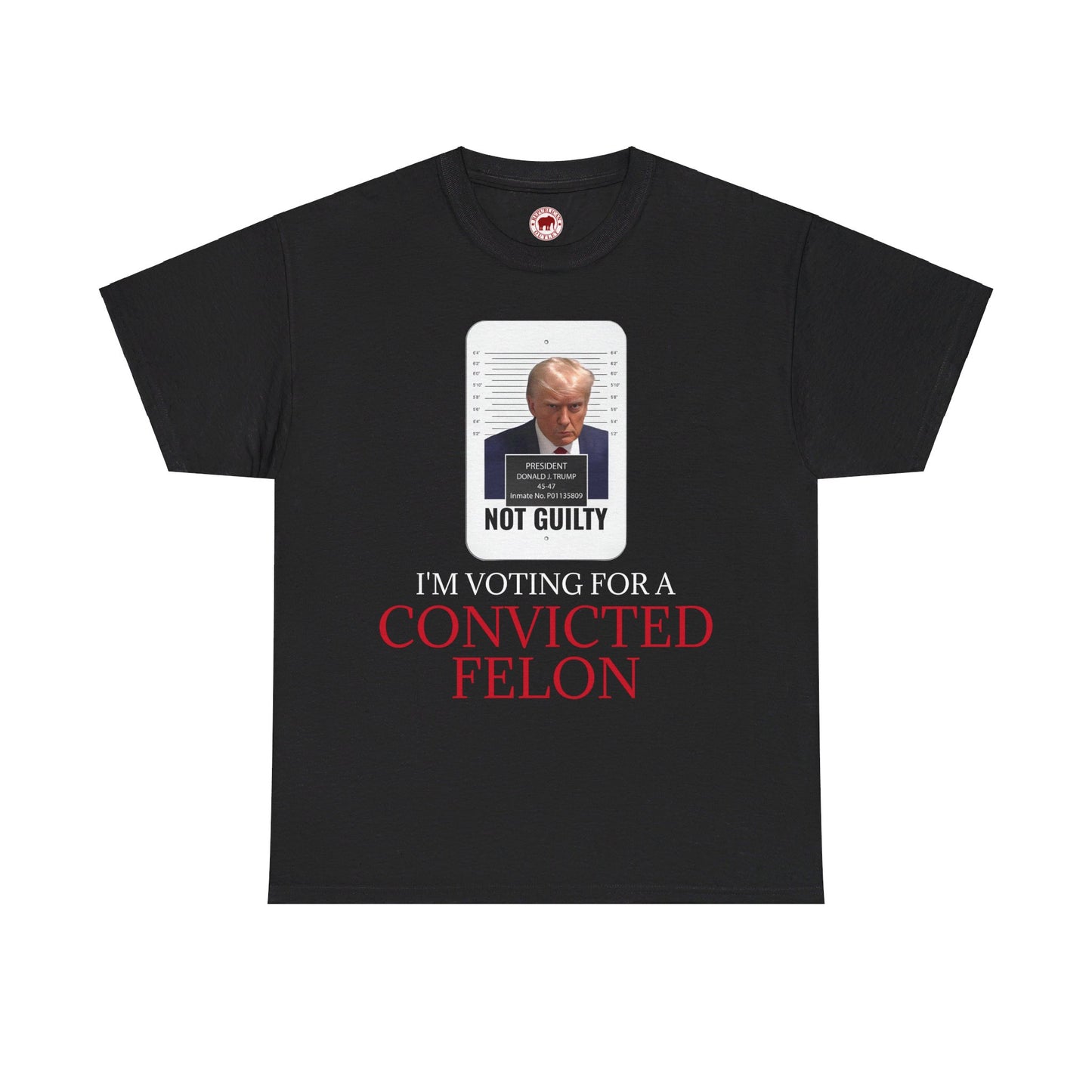 I'm Voting For a Convicted Felon Color T-Shirt