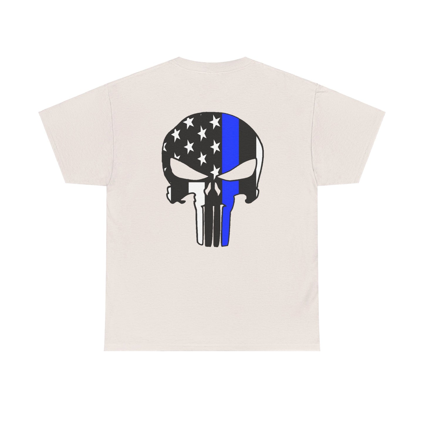 Blue Line Valor Skull Tee